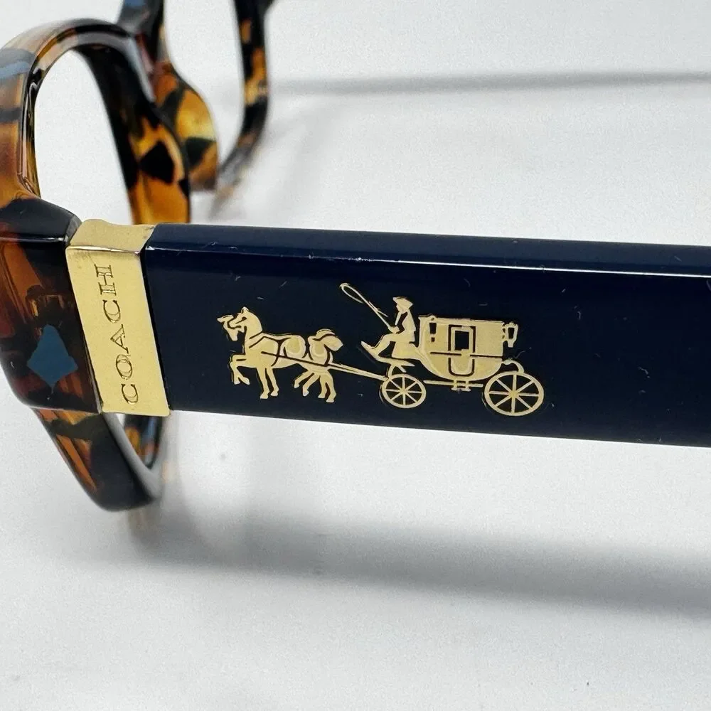 Coach HC6078 5337 Teal Confetti Eyeglass Frames 52-16-135
